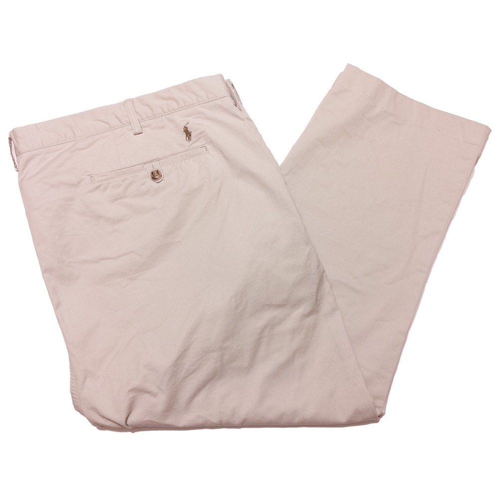 POLO RALPH LAUREN Chino Pants Stretch Classic Fit Khaki Beige ~ 50 x‎ 25